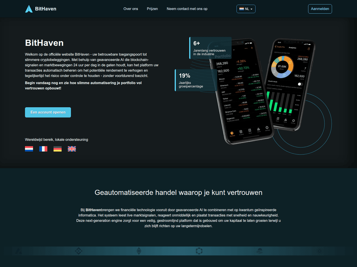 Screenshot von Bithaven Netherlands