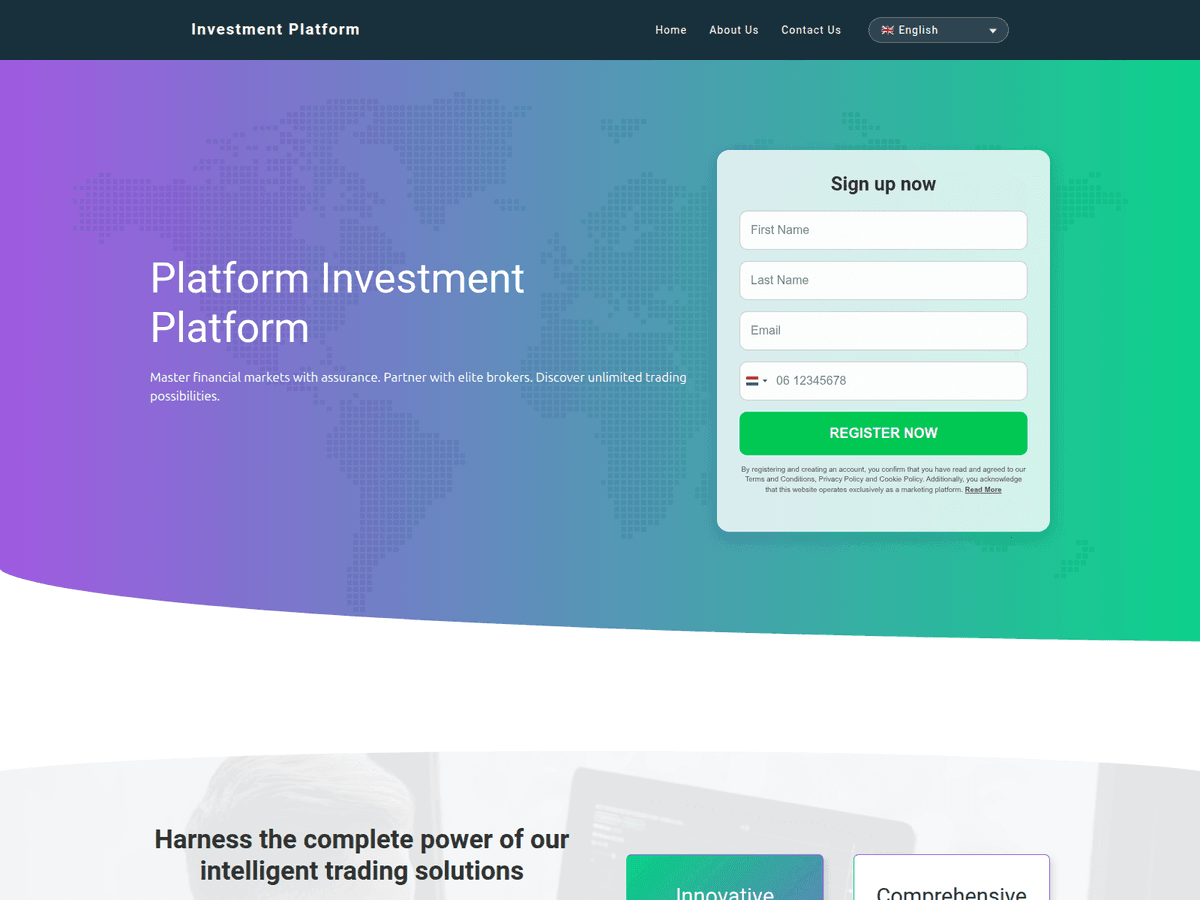 Screenshot der Webseite Firstmarkettoday (firstmarkettoday.com)