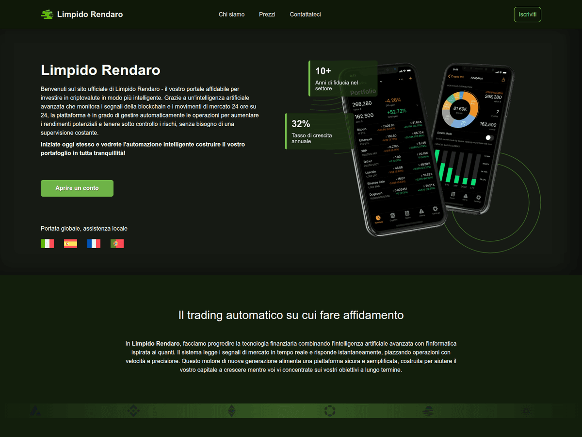 Screenshot der Webseite Limpidorendaro (limpidorendaro.it)
