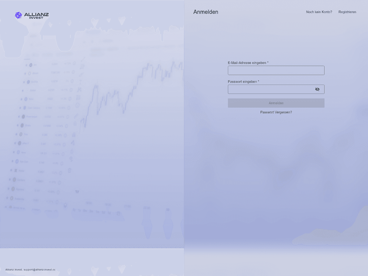 Screenshot von Allianzinvest