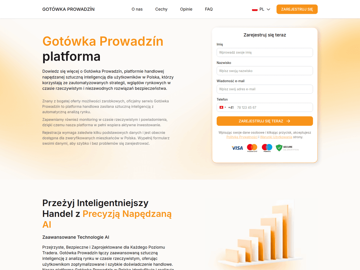Screenshot der Webseite Gotowka Prowadzin (gotowka-prowadzin.com)