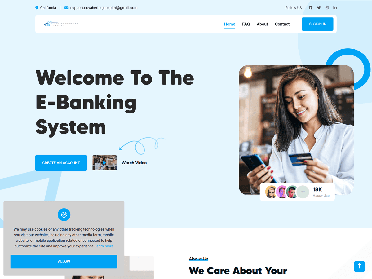 Screenshot der Webseite Northbridgeinvestment (northbridgeinvestment.com)