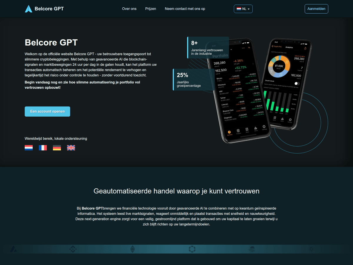 Screenshot von Belcoregptnl