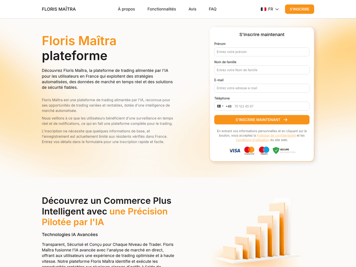 Screenshot der Webseite Floris Maitra (floris-maitra.com)