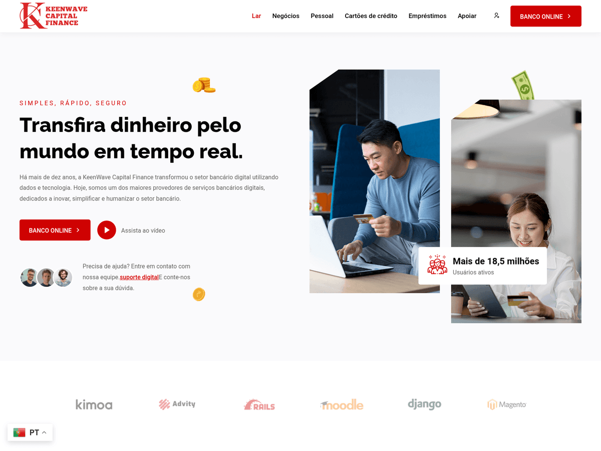 Screenshot der Webseite Keenwavecp (keenwavecp.com)