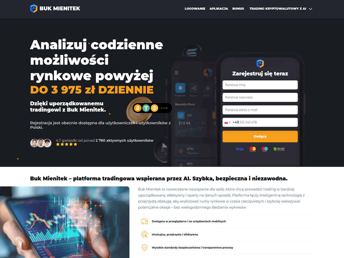 Screenshot der Webseite Bukmienitekai (bukmienitekai.com)