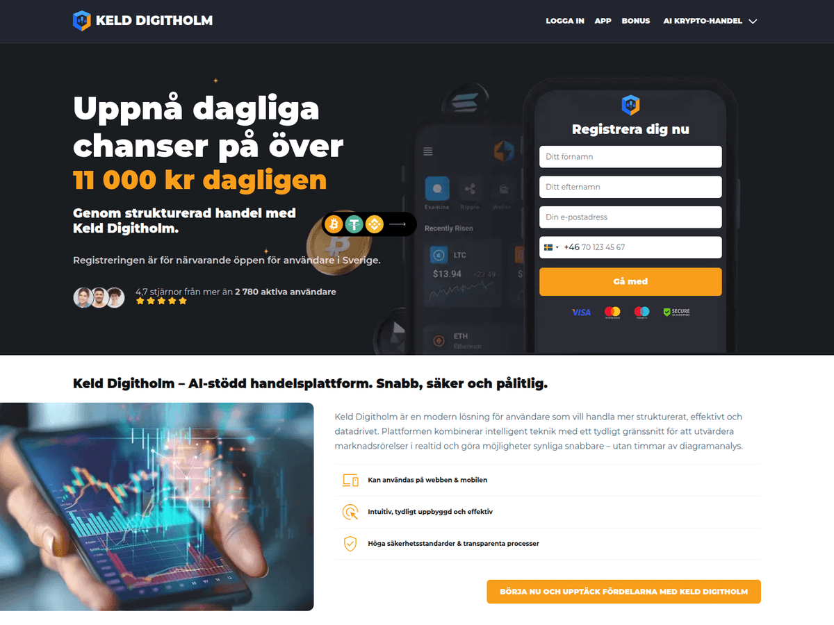 Screenshot der Webseite Keld Digitholmai (keld-digitholmai.com)