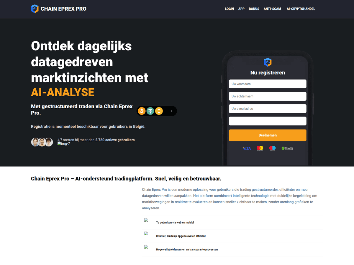 Screenshot der Webseite Chain Eprexpro (chain-eprexpro.com)