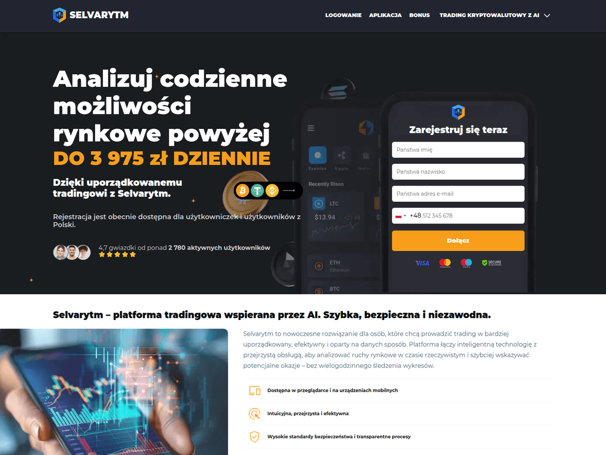 Screenshot der Webseite Selvarytmai (selvarytmai.com)