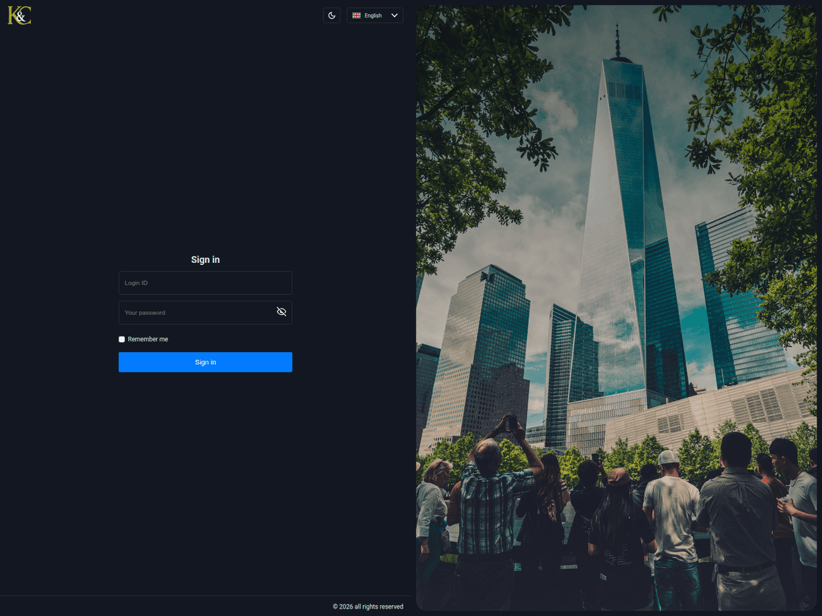 Screenshot von Corso Web