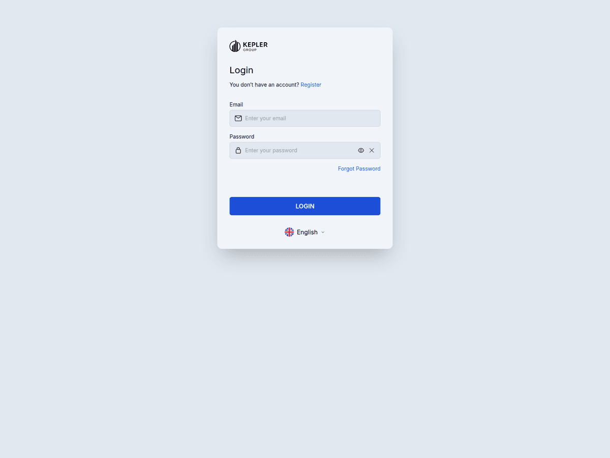 Screenshot der Webseite Kepler Group (kepler-group.ai)