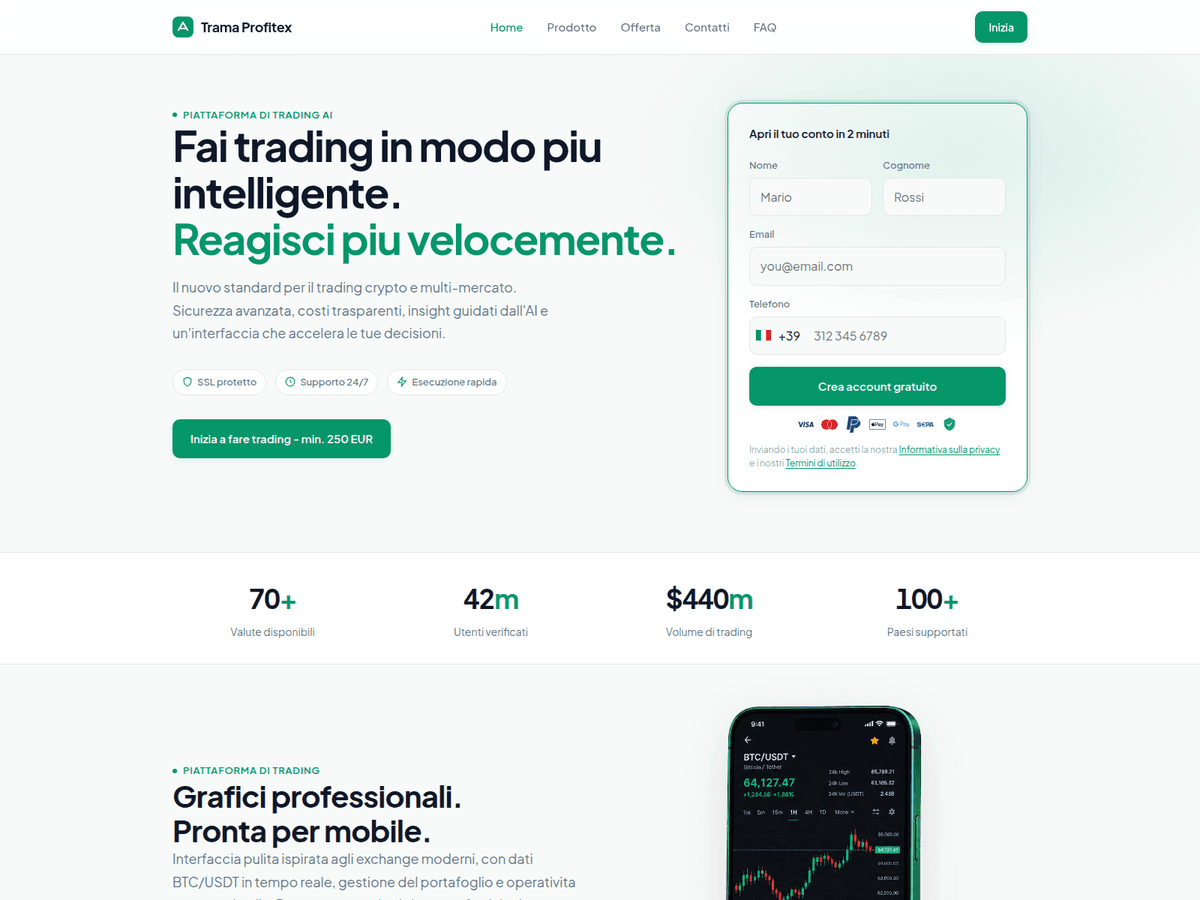 Screenshot von Trama Profitexit