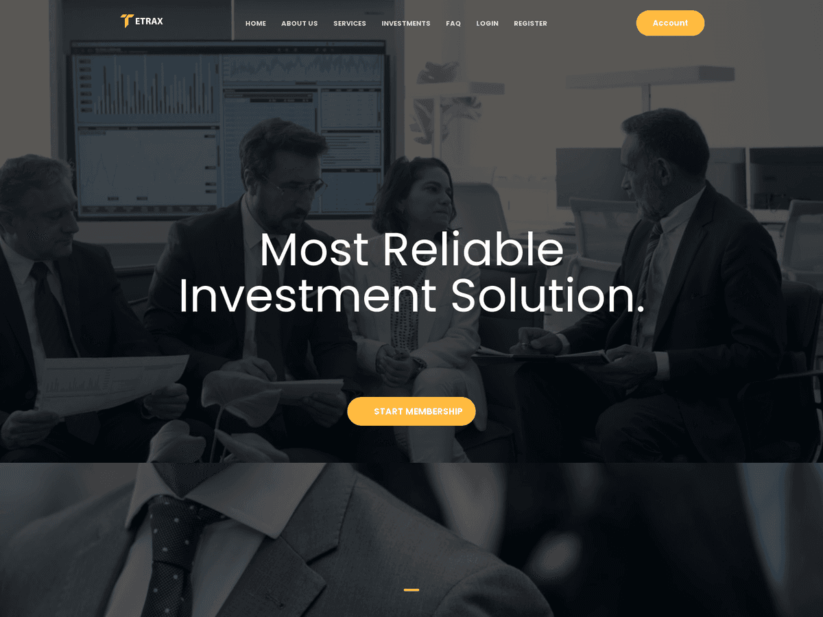 Screenshot von Tetraxsolutionslimited
