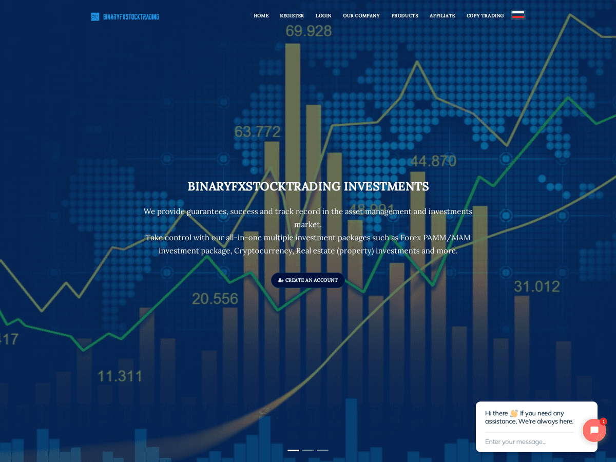 Screenshot von Binaryfxstocktrading