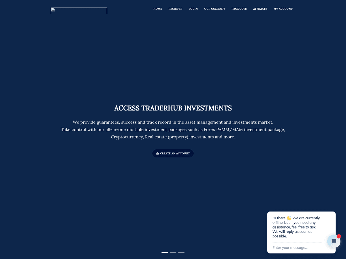 Screenshot von Accesstraderhub