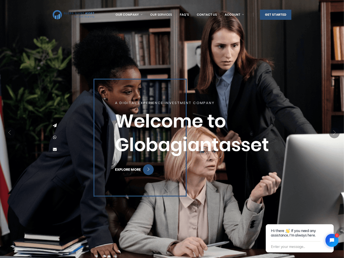 Screenshot der Webseite Globagiantasset (globagiantasset.org)