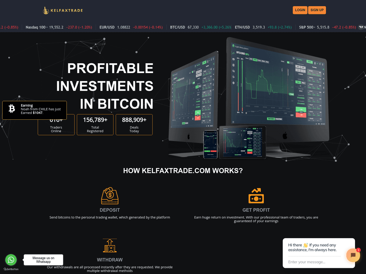 Screenshot von Kelfaxtrade