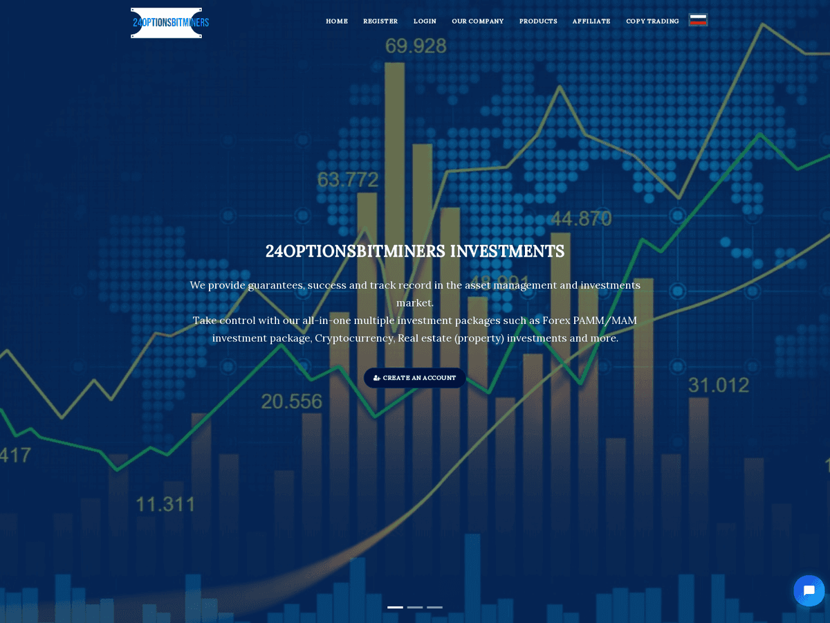 Screenshot von 24optionsbitminers