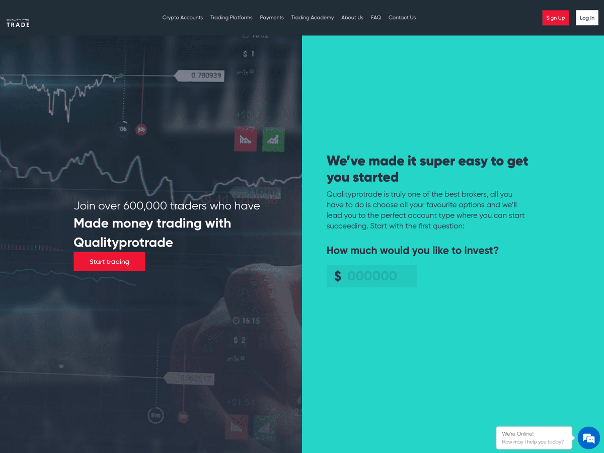Screenshot von Qualityprotrade