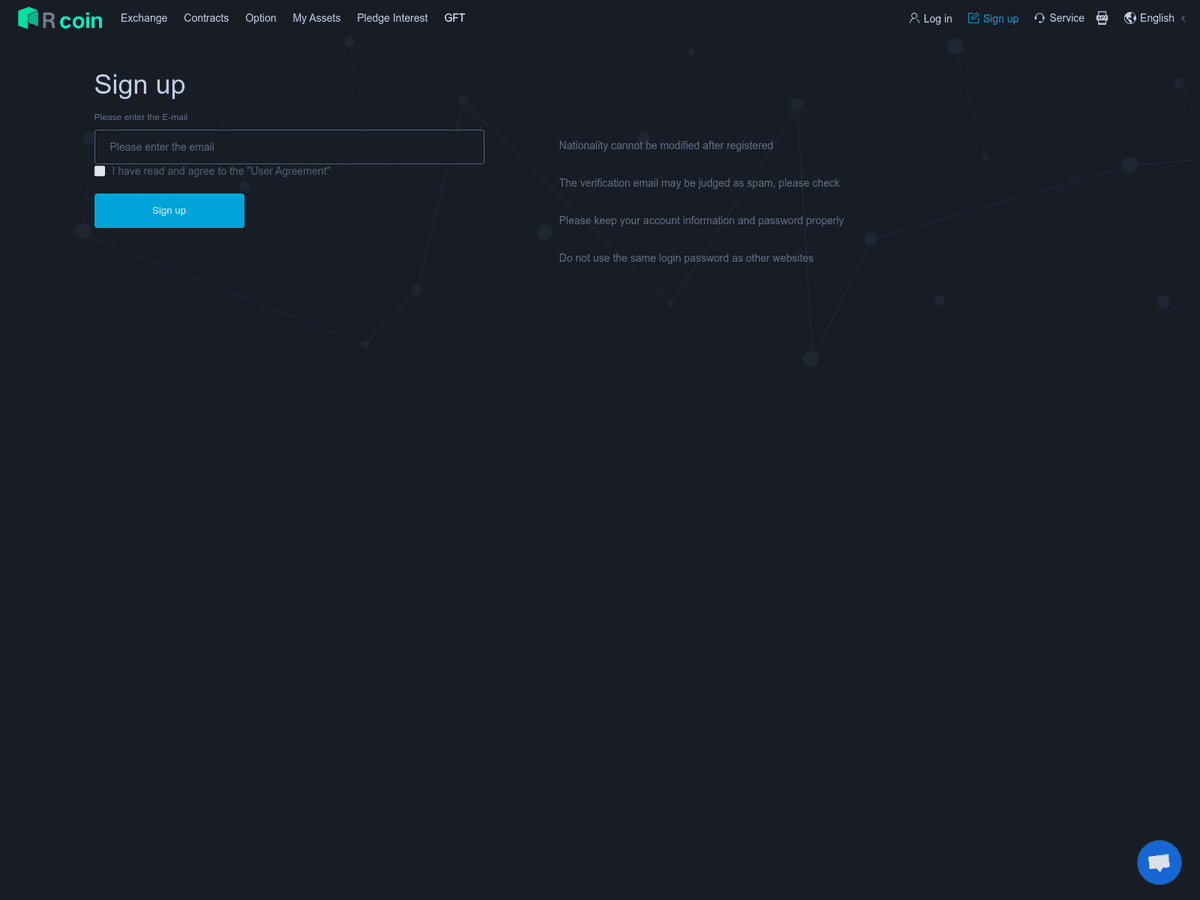 Screenshot von Rcoinbi