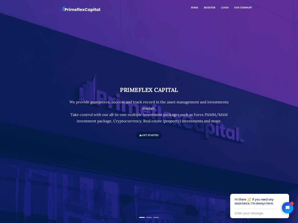 Screenshot von Primeflexcapital