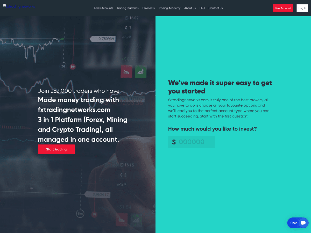 Screenshot von Fxtradingnetworks
