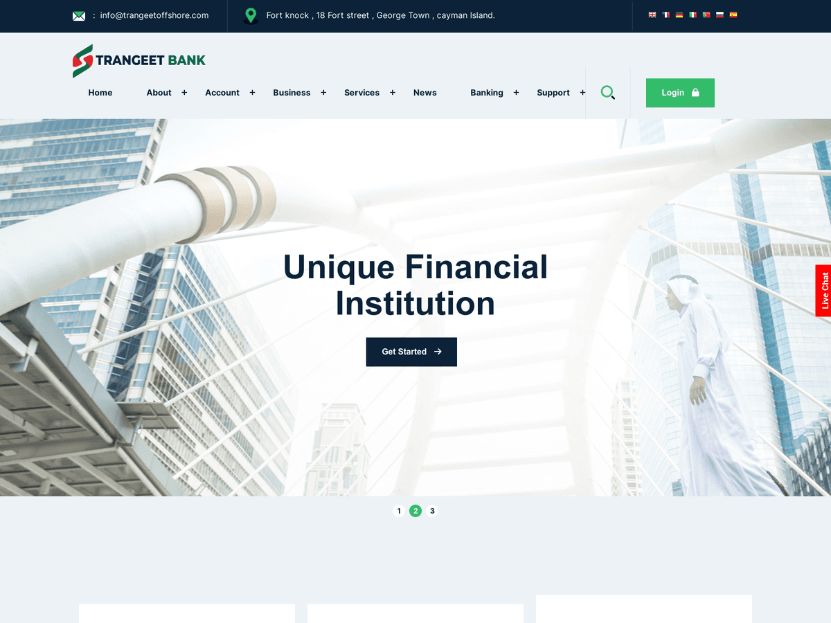 Screenshot von Trangeetequity