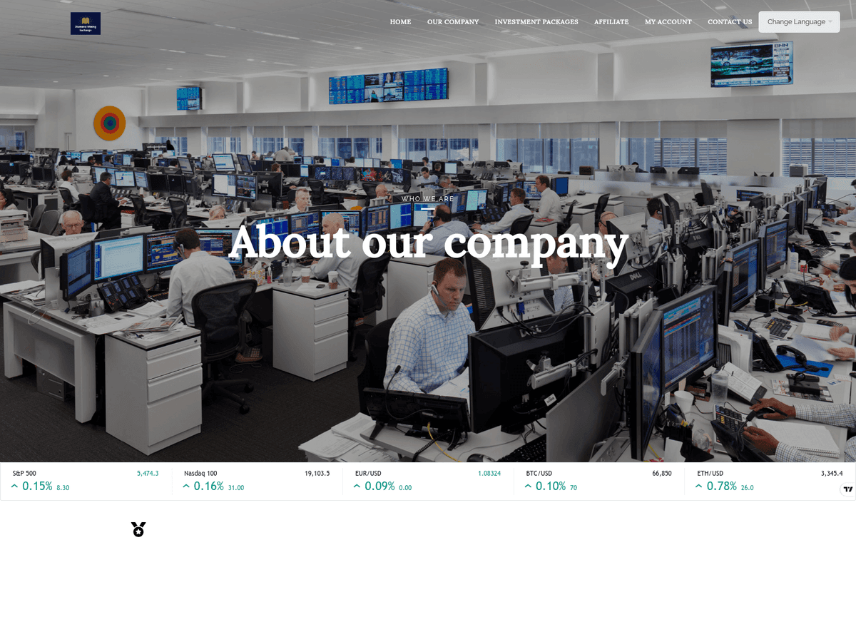 Screenshot von Diamond Mining Earners Exchange