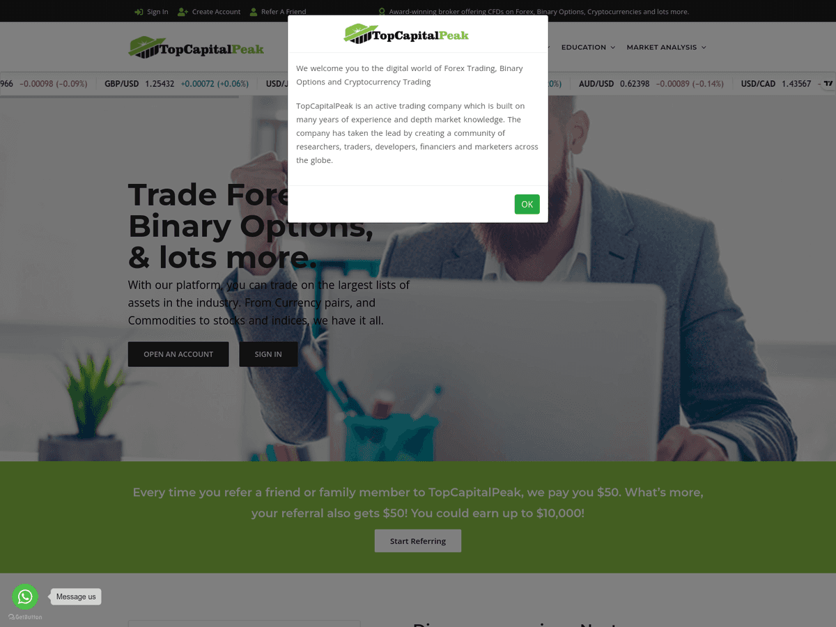 Screenshot von Leveragecapitalstocks
