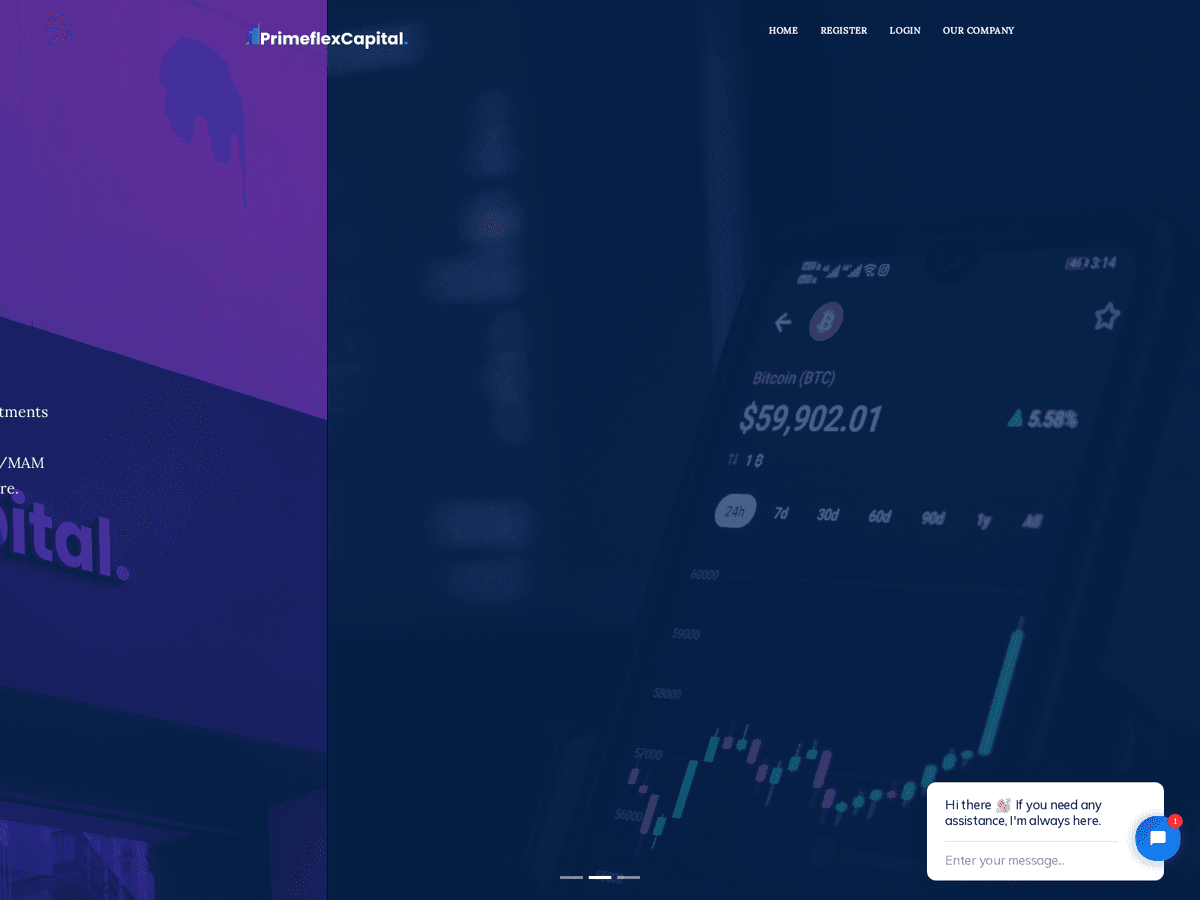 Screenshot von Primeflexcapital