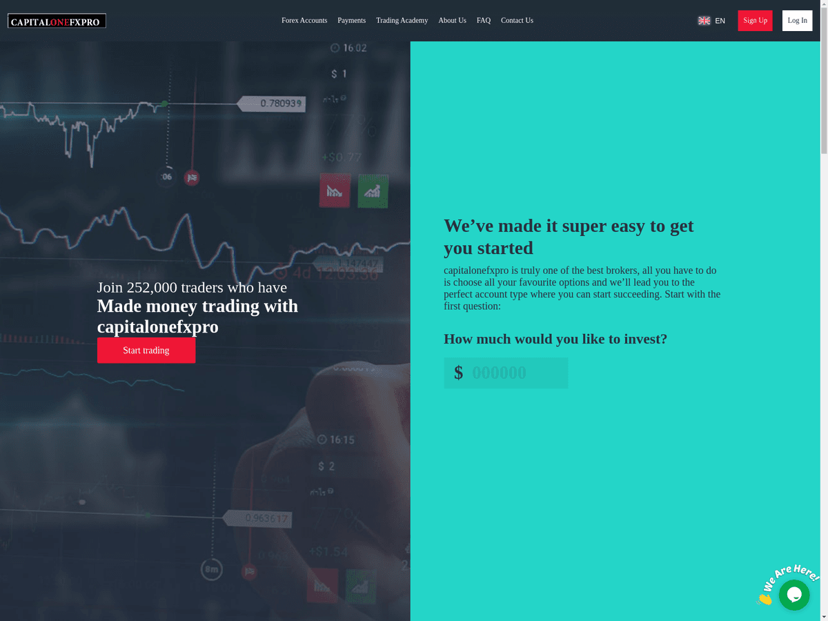 Screenshot von Capitalonefxpro