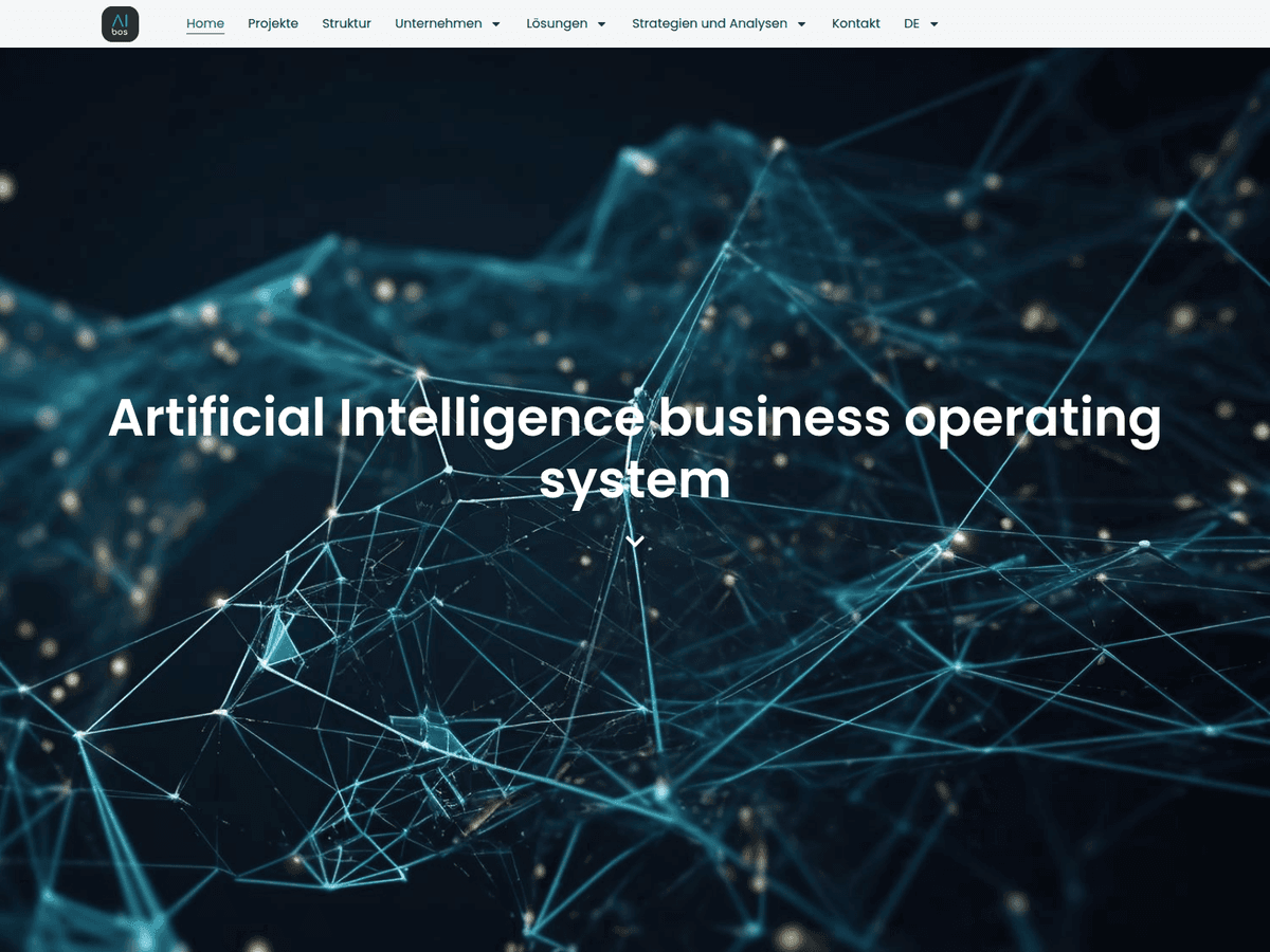 Screenshot der Webseite Aibos (aibos.ch)