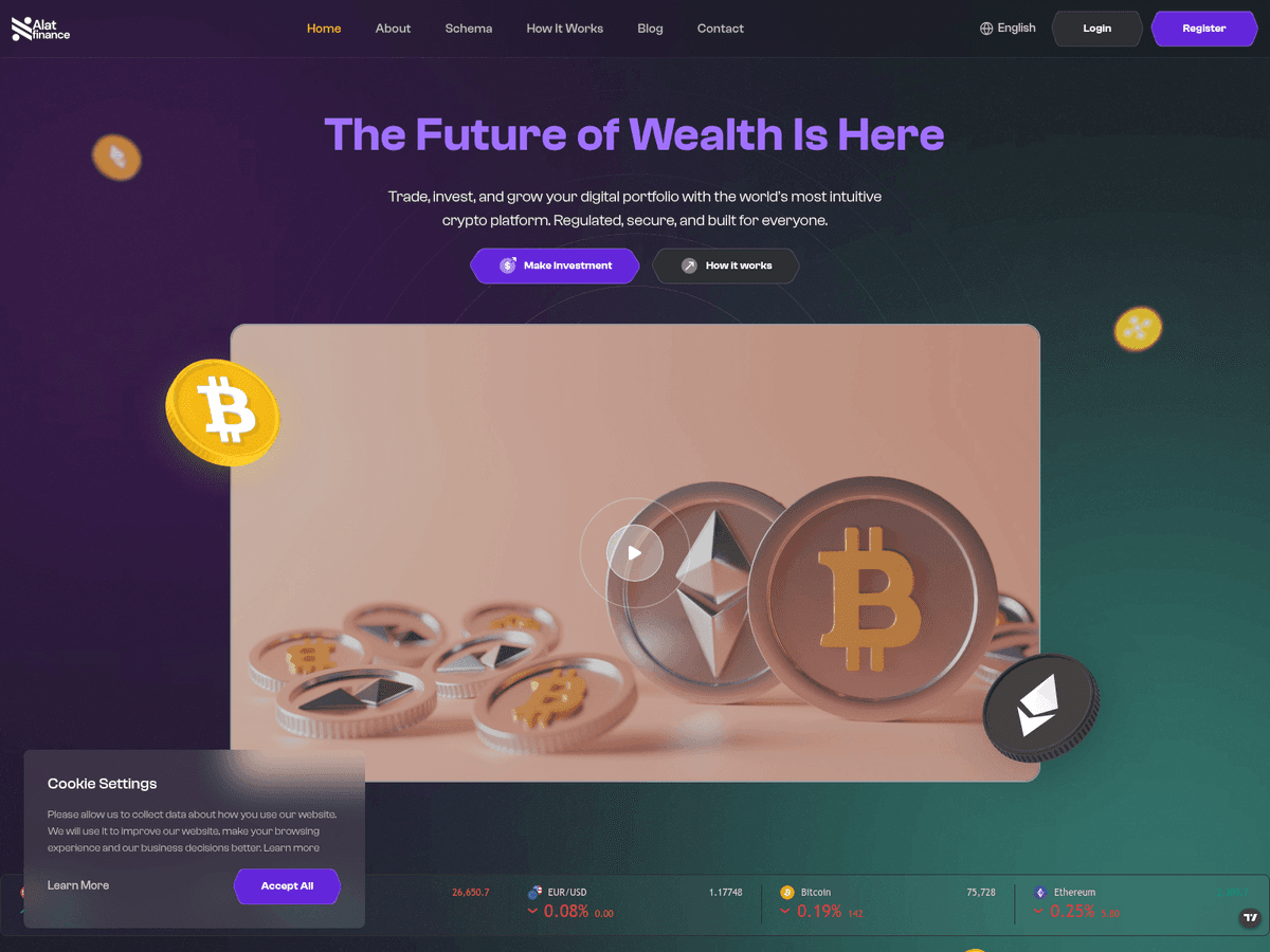 Screenshot von Alatfinance