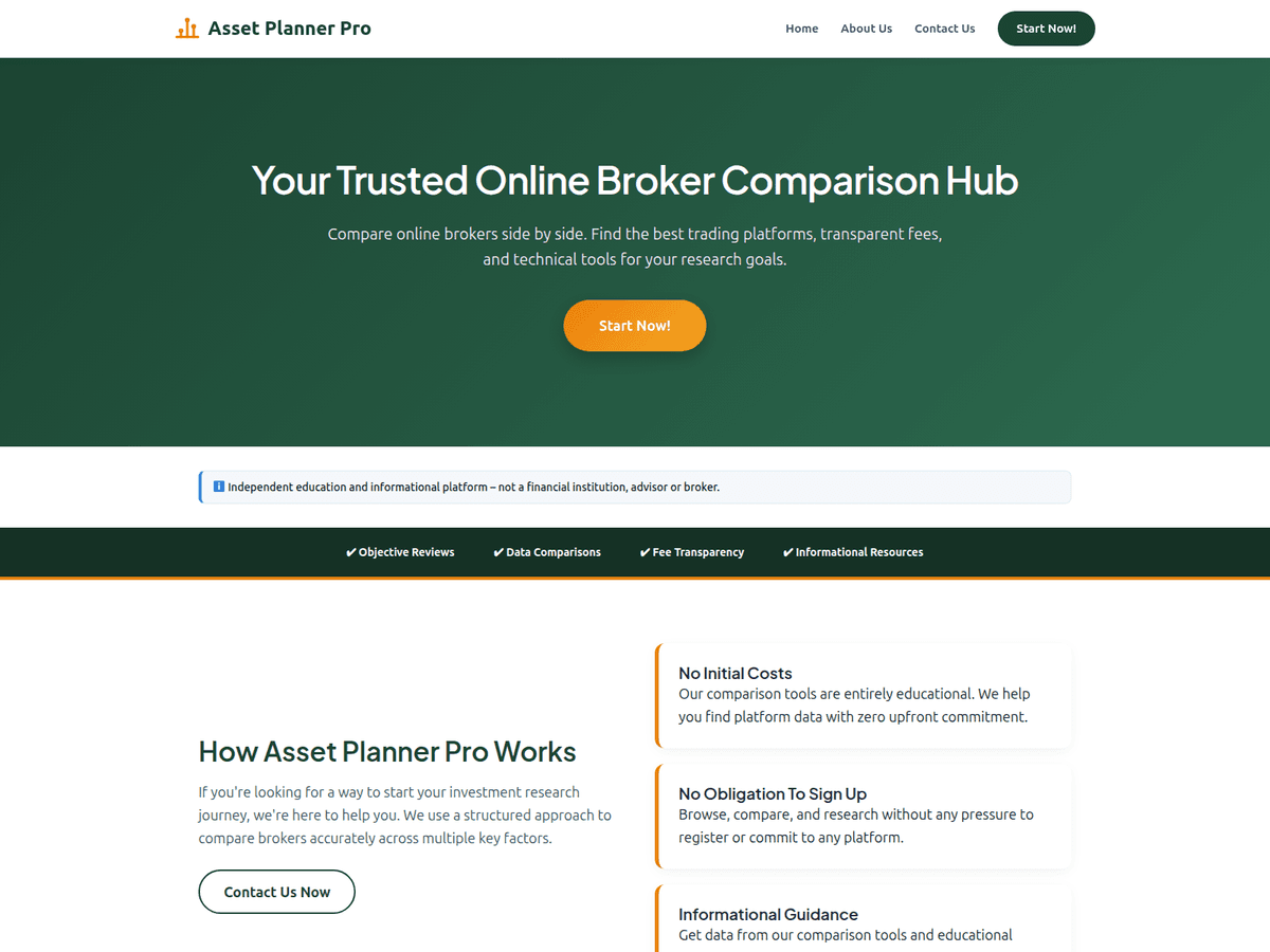 Screenshot von Assetplannerpro