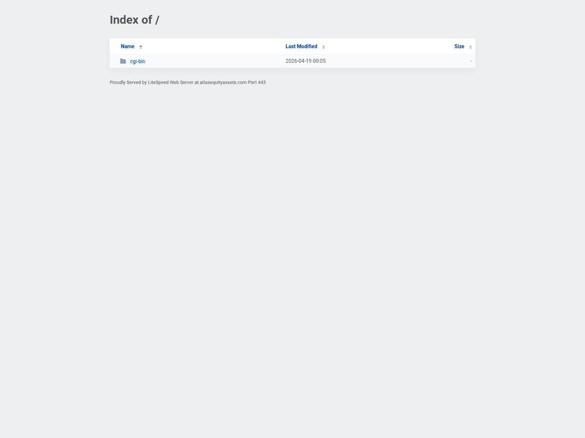 Screenshot von Atlasequityassets
