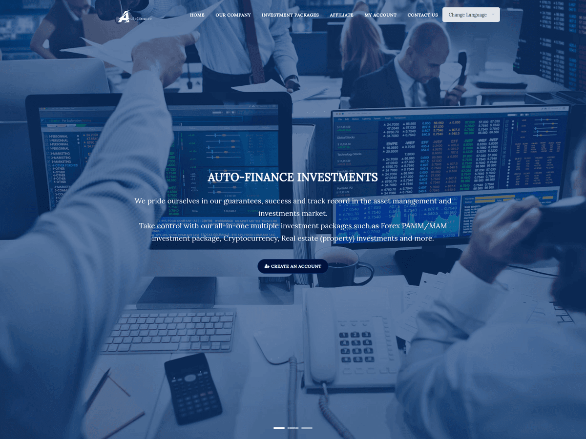 Screenshot von Autos Finance