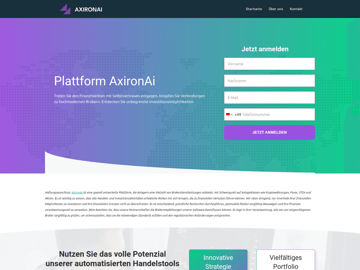 Screenshot von Axironai Lpo