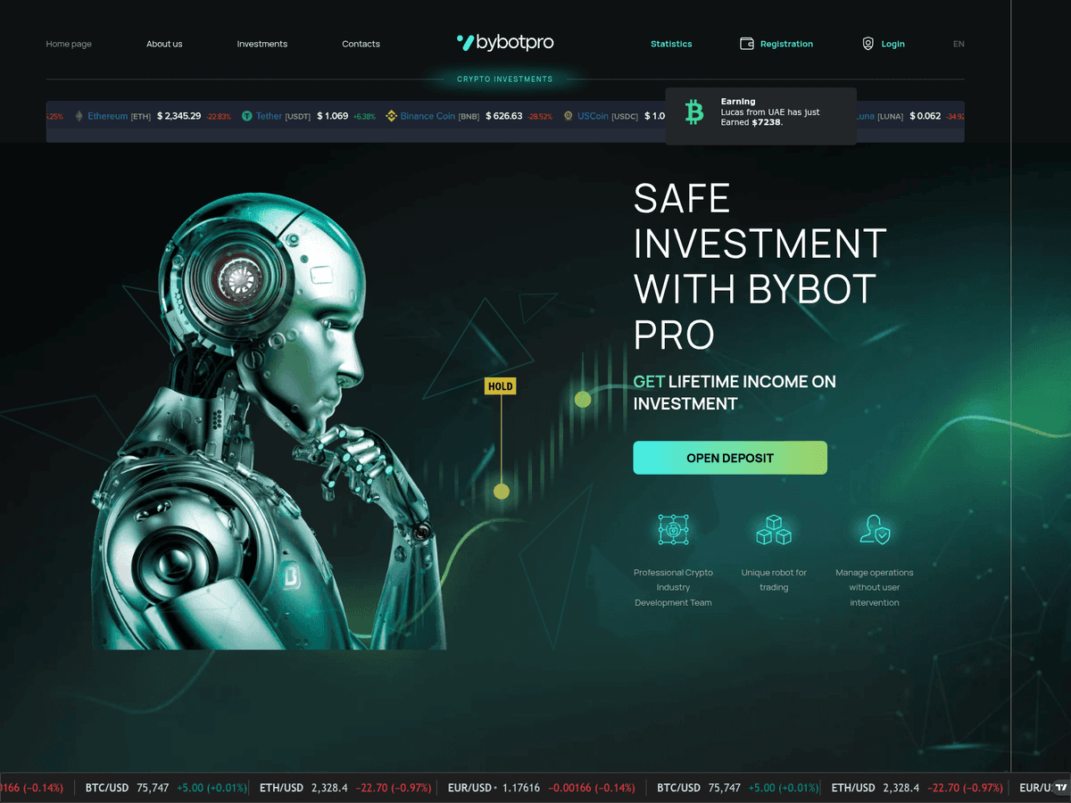 Screenshot von Bybotpro