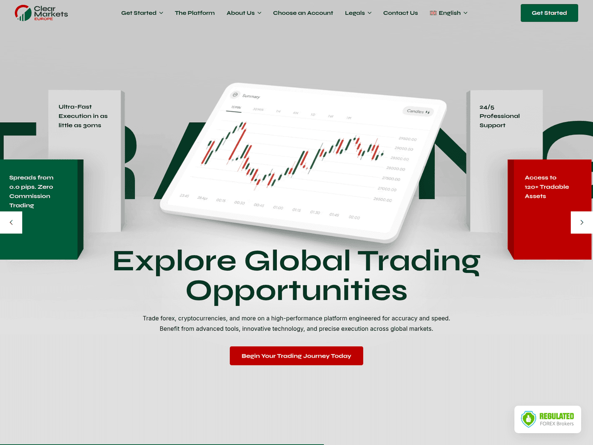Screenshot der Webseite Clearmarketeurope (clearmarketeurope.com)