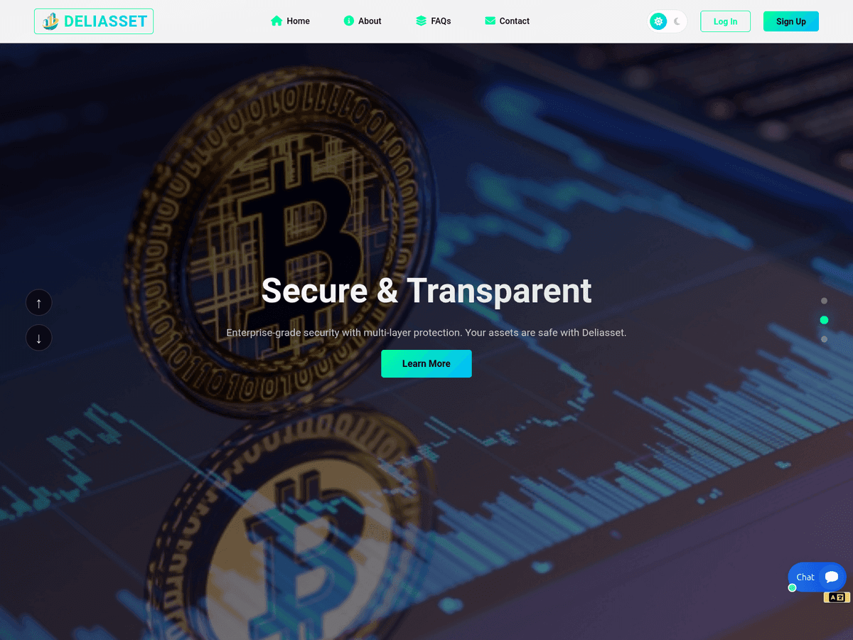 Screenshot der Webseite Deliasset (deliasset.com)