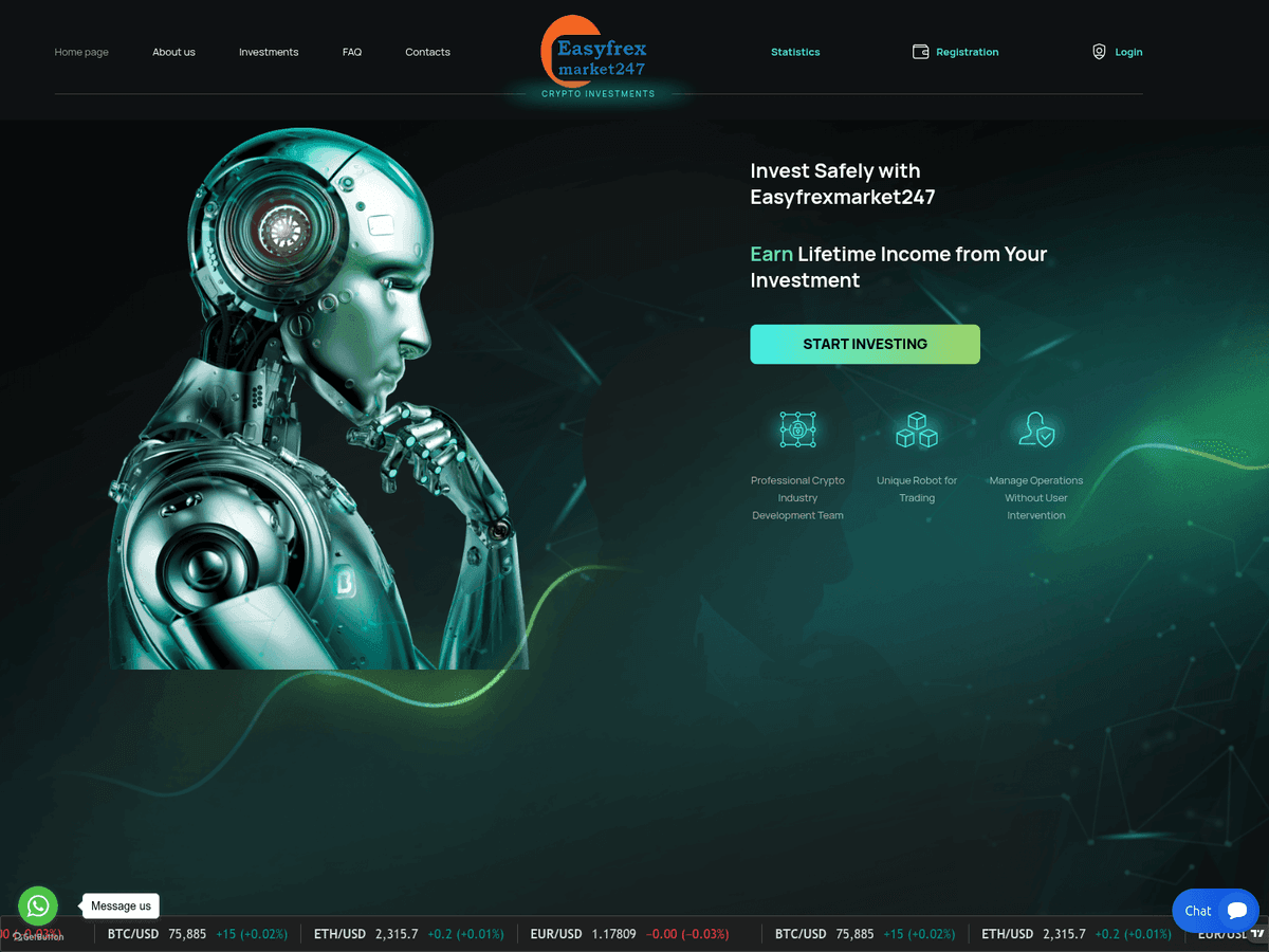 Screenshot von Easyfrexmarket247