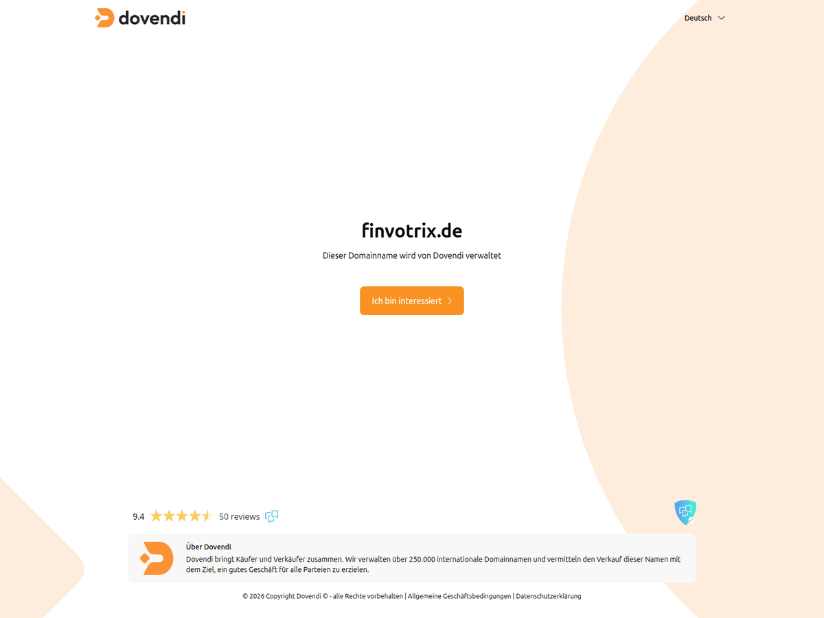 Screenshot von Finvotrix