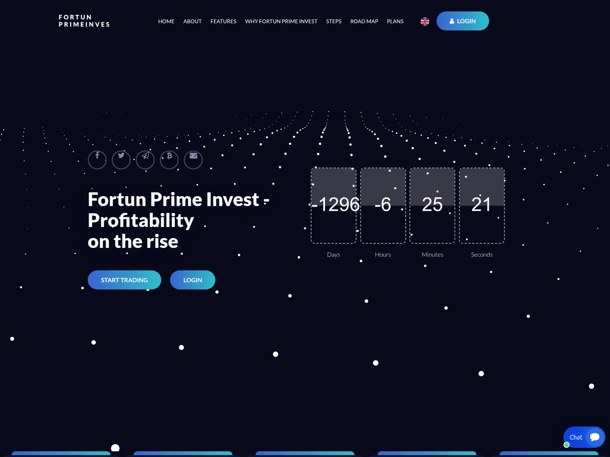 Screenshot der Webseite Sterlingfinancialbk (fortunprimeinvest.xyz.sterlingfinancialbk.xyz)