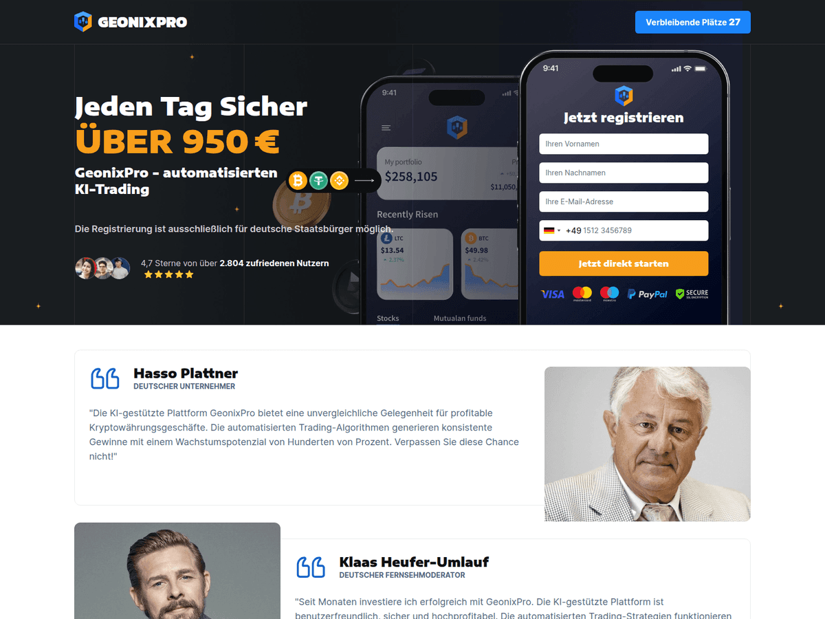 Screenshot von Geonixpro