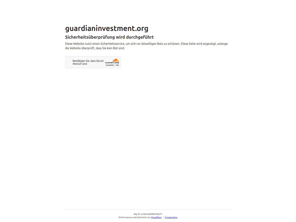 Screenshot der Webseite Guardianinvestment (guardianinvestment.org)