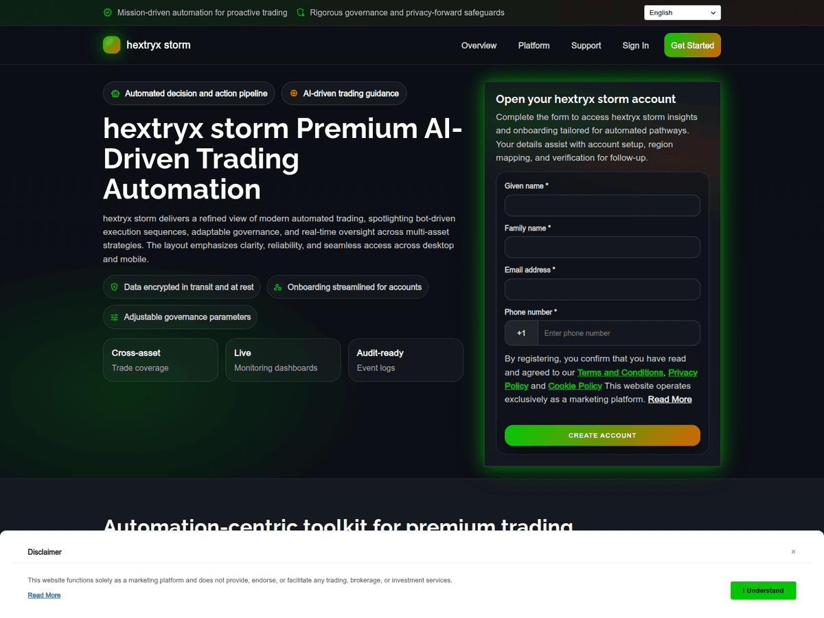 Screenshot von Hextryxstorm