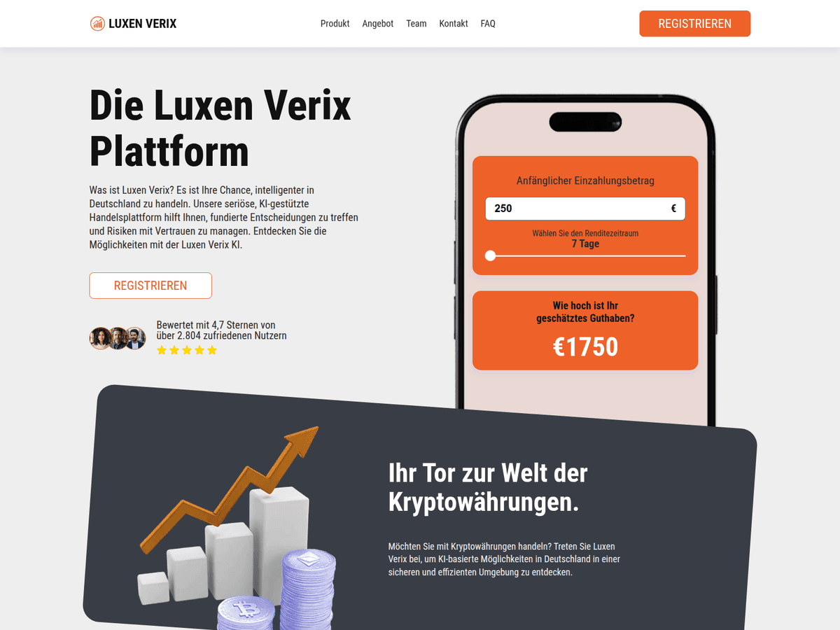Screenshot der Webseite Luxenverix (luxenverix.de)