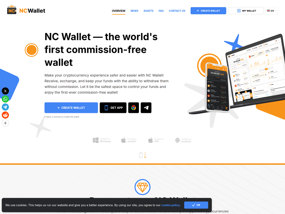 Screenshot von Ncwallet