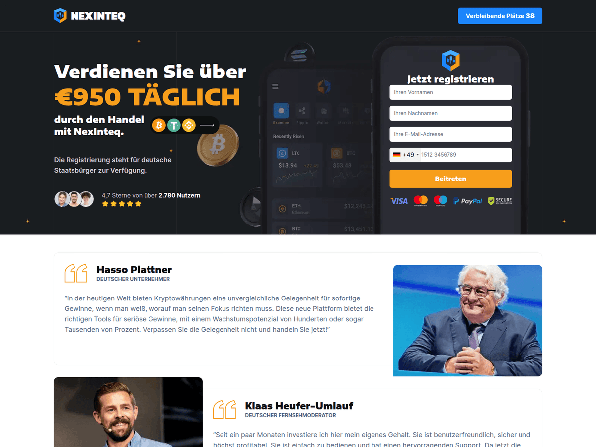 Screenshot von Nexinteq