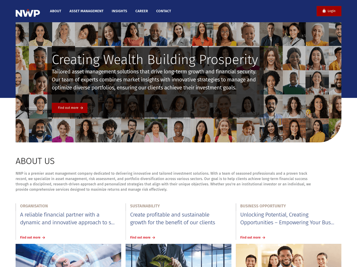 Screenshot von Nwprofits